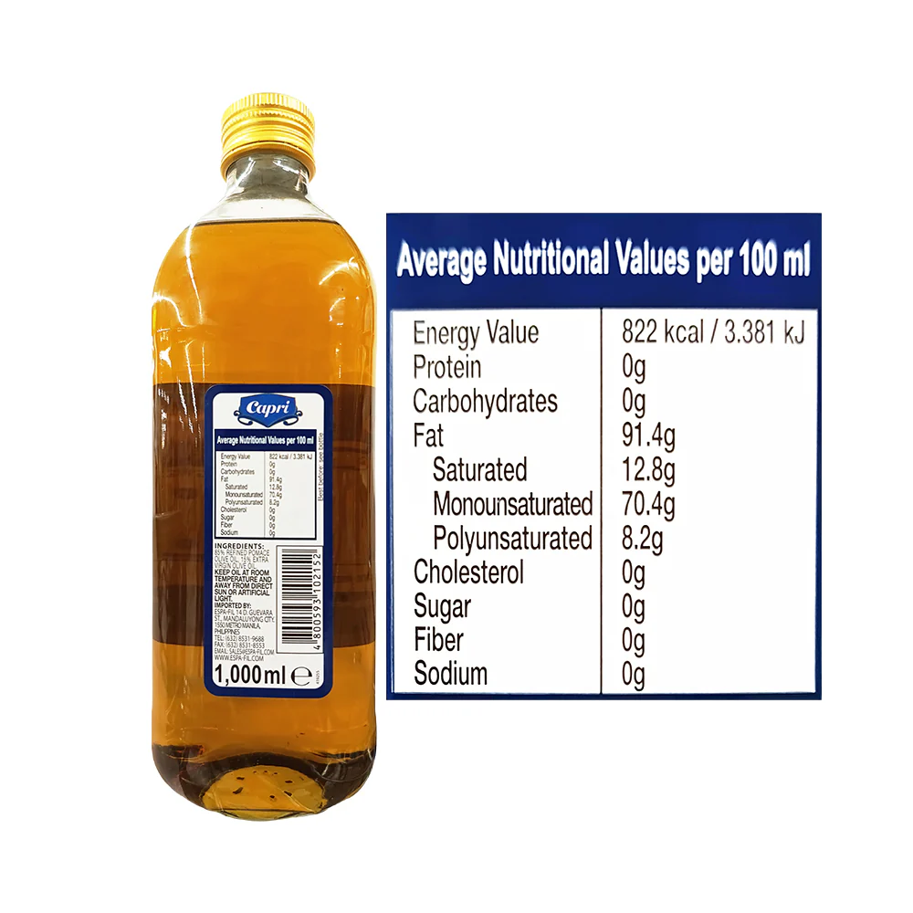 Capri Pomace Olive Oil 1L - Image 2