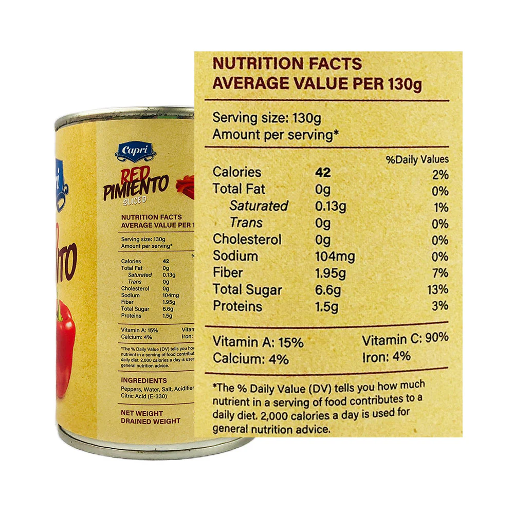 Capri Red Pimiento Sliced - Image 2