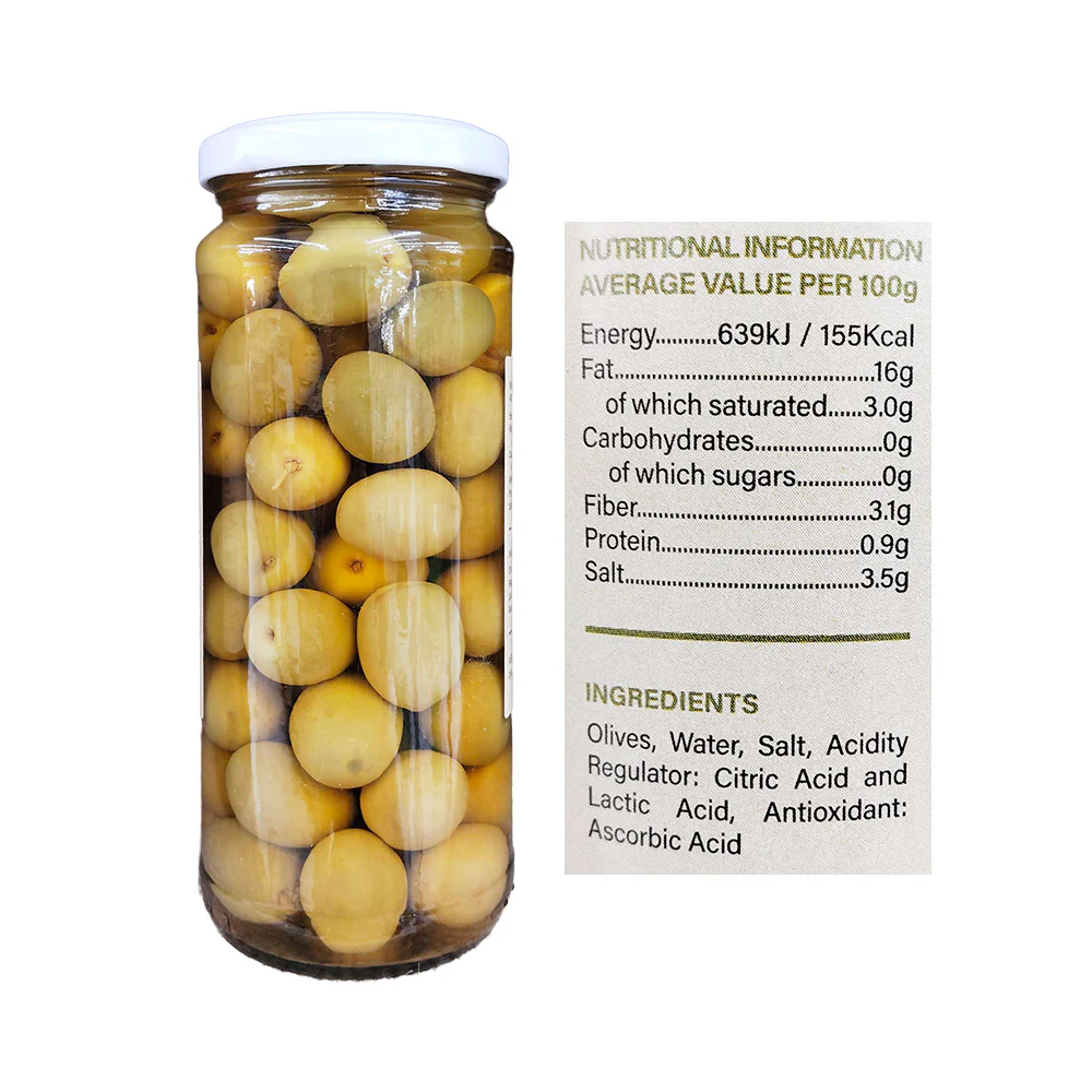Capri Whole Green Olives 340g - Image 2