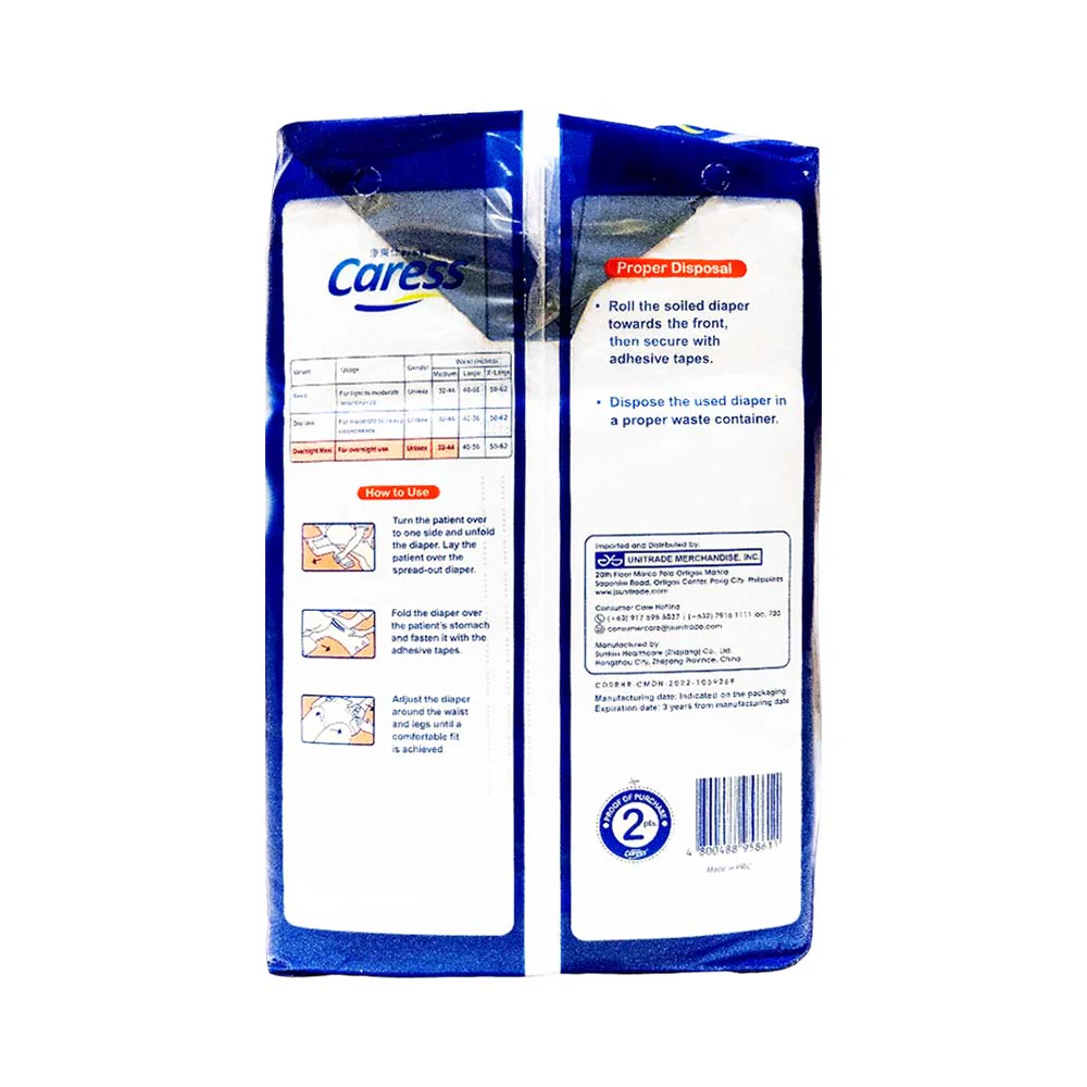 Caress Adult Diaper Maxi Overnight Medium 10's - Image 3
