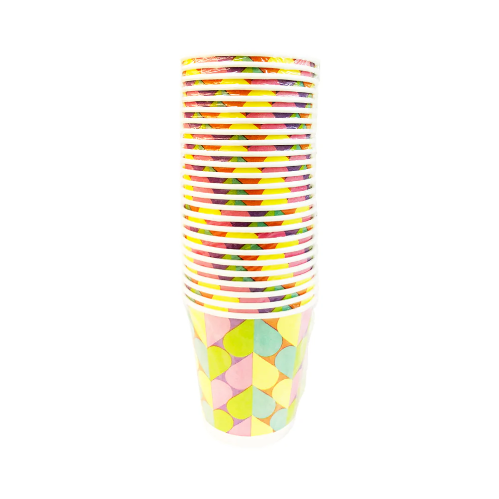 Carnival Paper Cups With Print 6.5oz 25's - Image 2