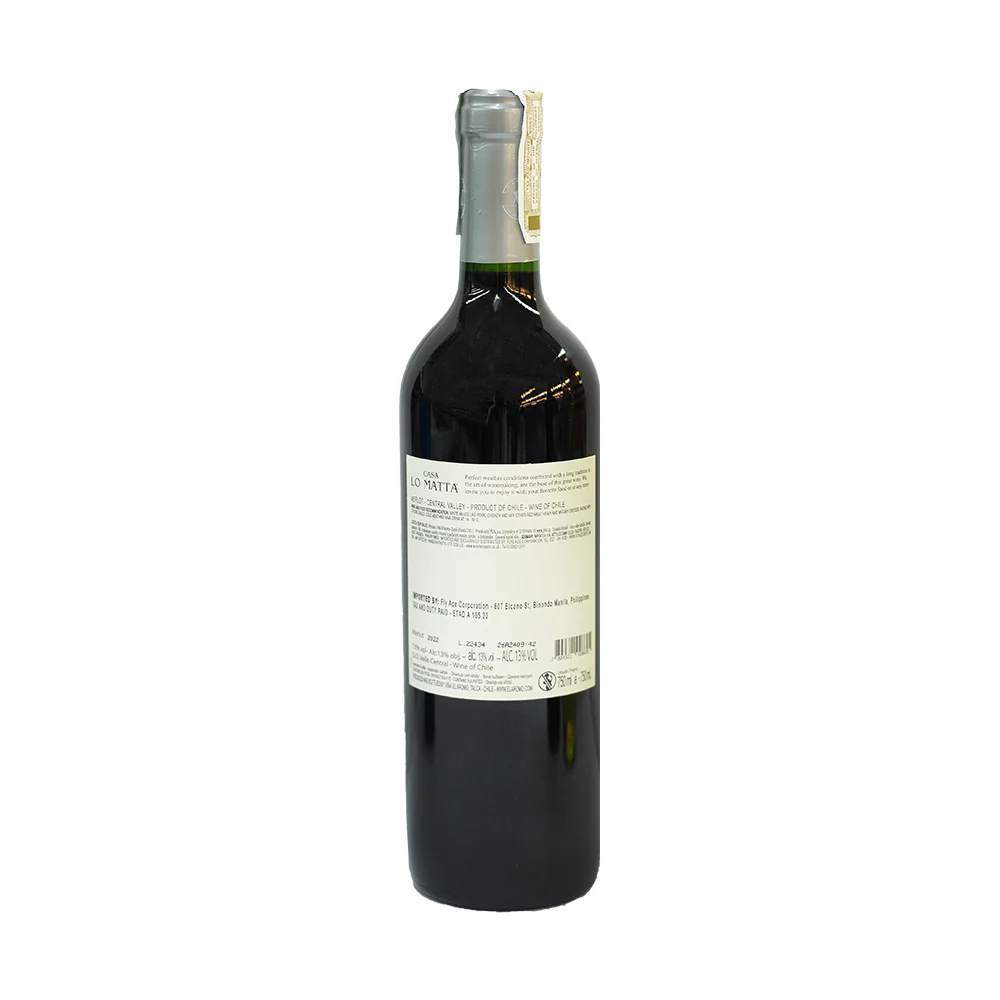Casa Lo Matta Merlot Red Wine 750ml - Image 3