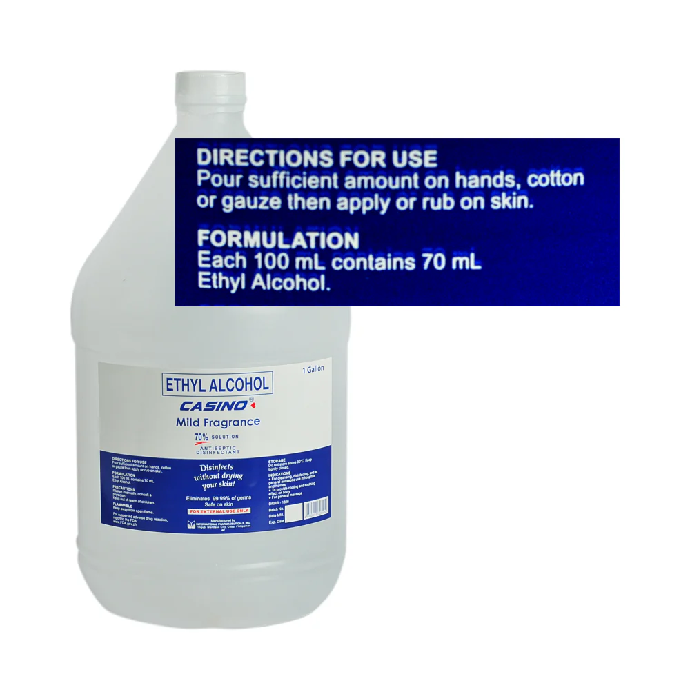 Casino 70% Ethyl Alcohol Mild Fragrance 1 Gallon - Image 2