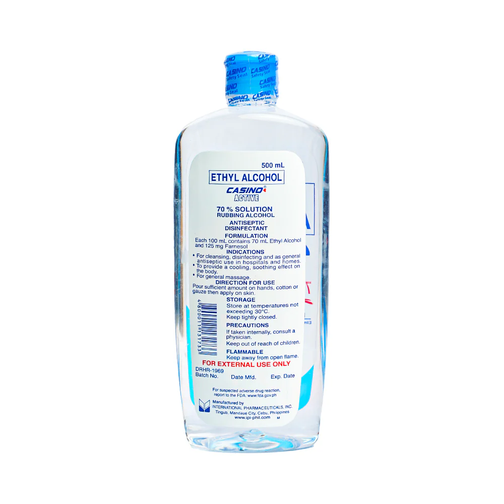 Casino Active 70% Ethyl Alcohol Triclosan 500ml - Image 2