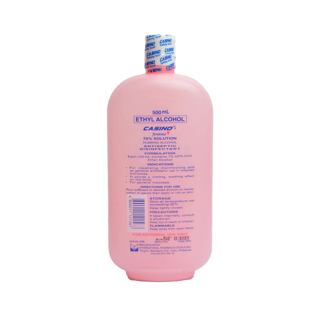 Casino Femme 70% Ethyl Alcohol 500ml - Image 2