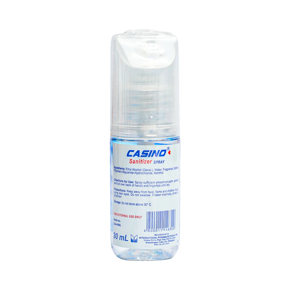 Casino Sanitizer Spray 30ml - Image 2