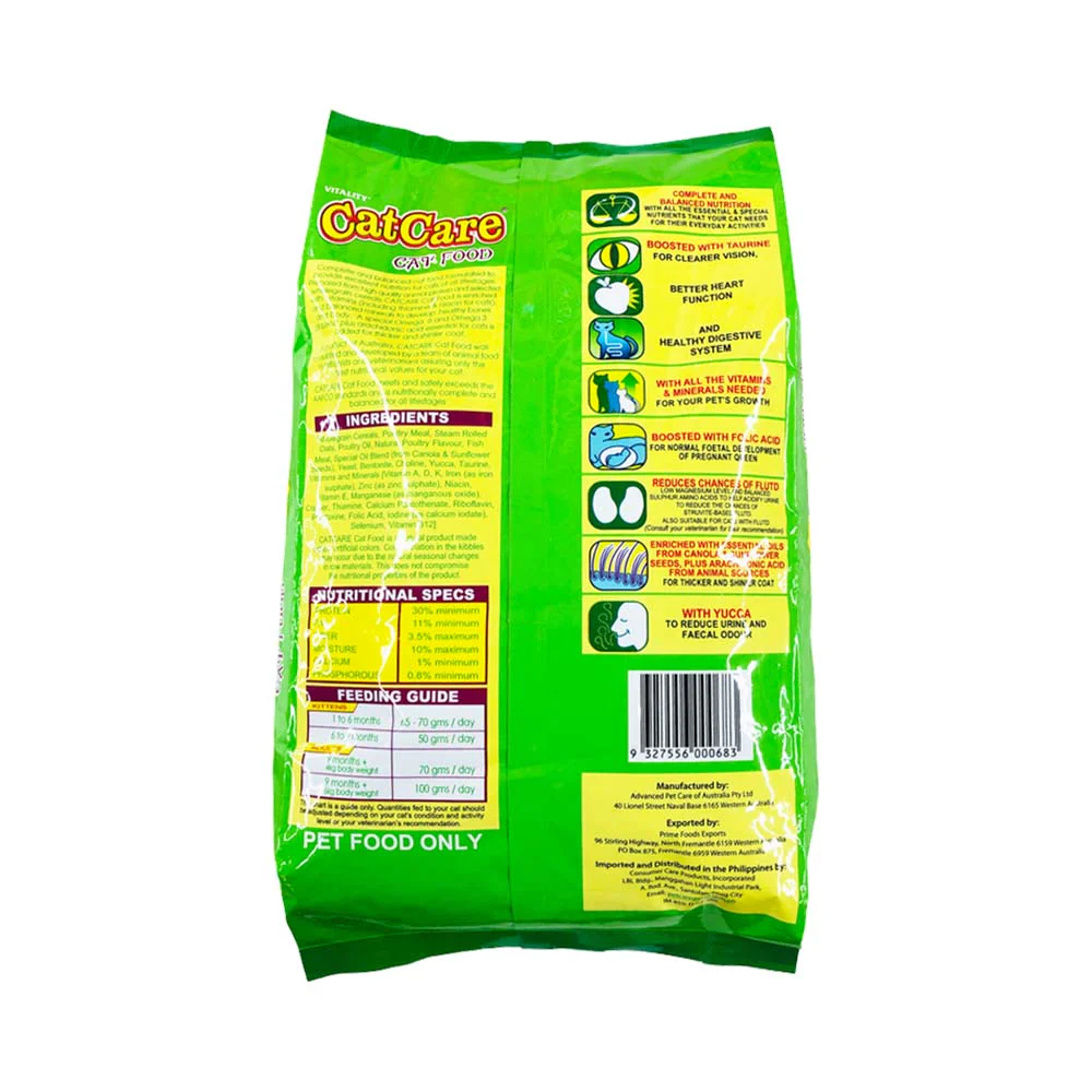 Cat Care Cat Food 1kg - Image 2
