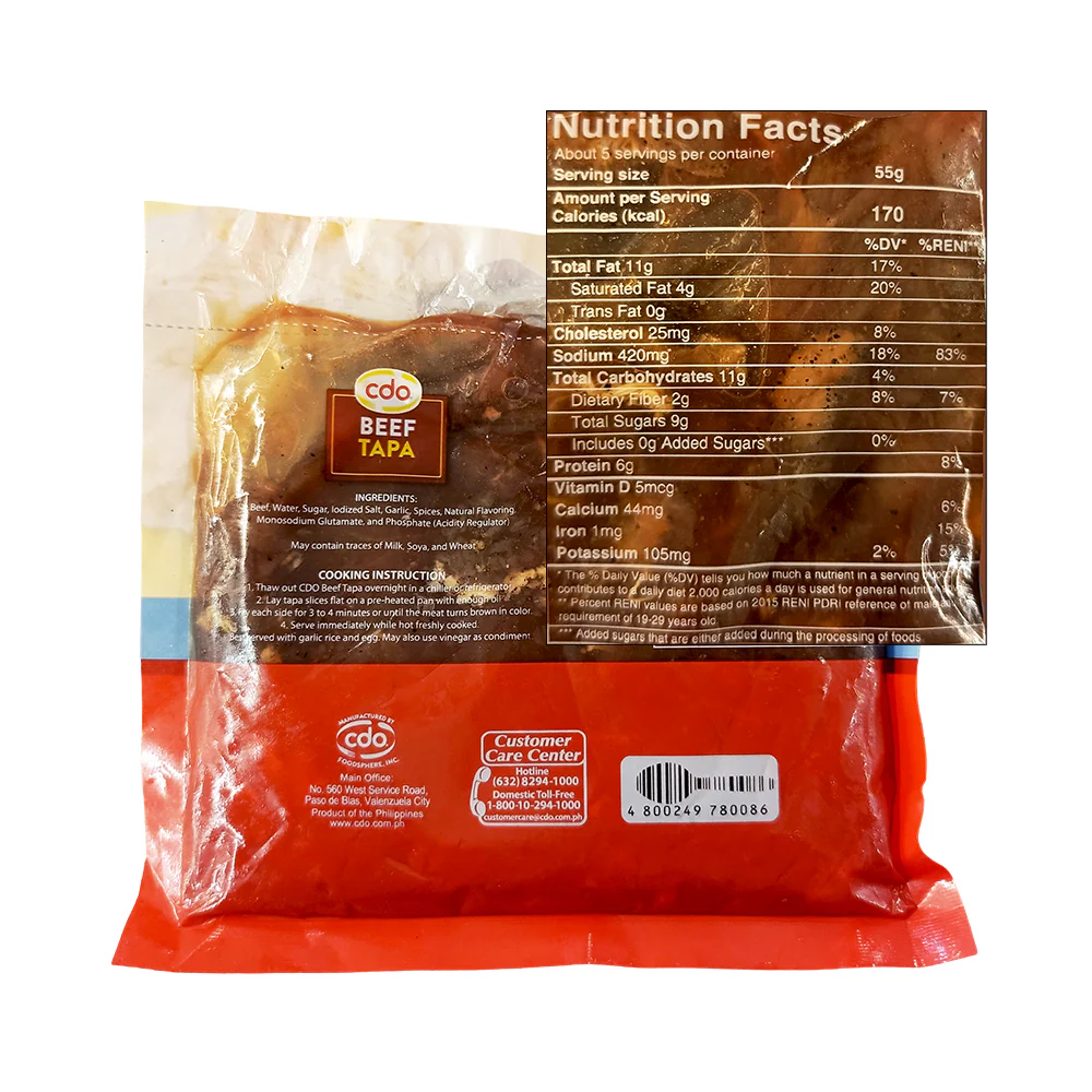 CDO Almusal Espesyal Beef Tapa 250g - Image 2