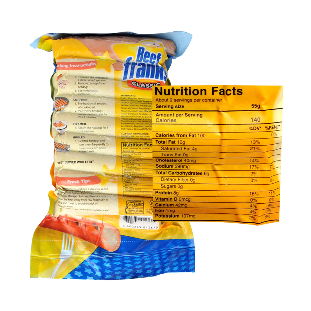 CDO Beef Franks Regular 1kg - Image 2