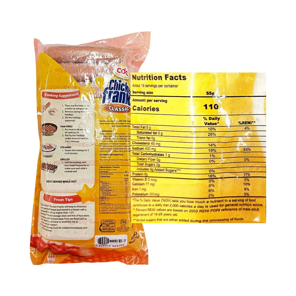CDO Chicken Franks Classic Jumbo 1kg - Image 2