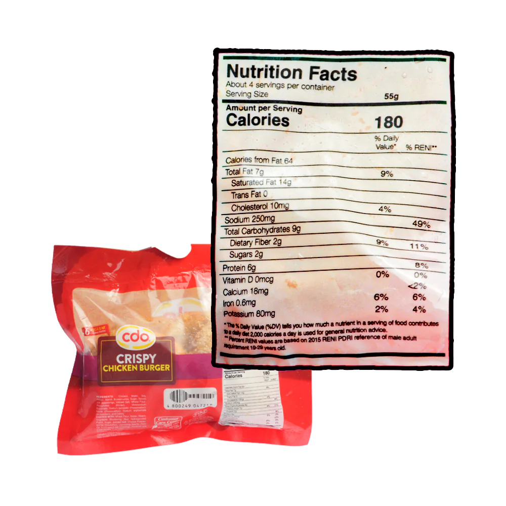 CDO Crispy Chicken Burger Regular 228g - Image 2