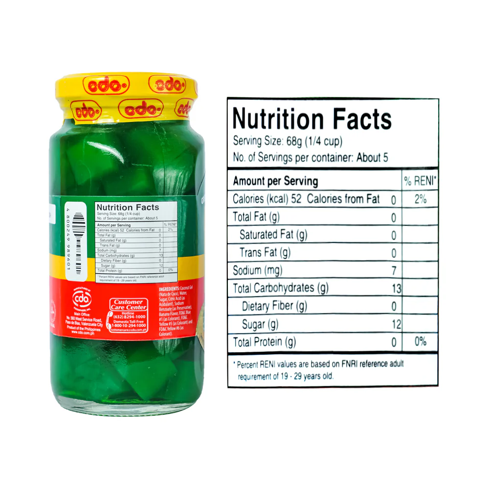 CDO Nata De Coco Green 12oz - Image 2