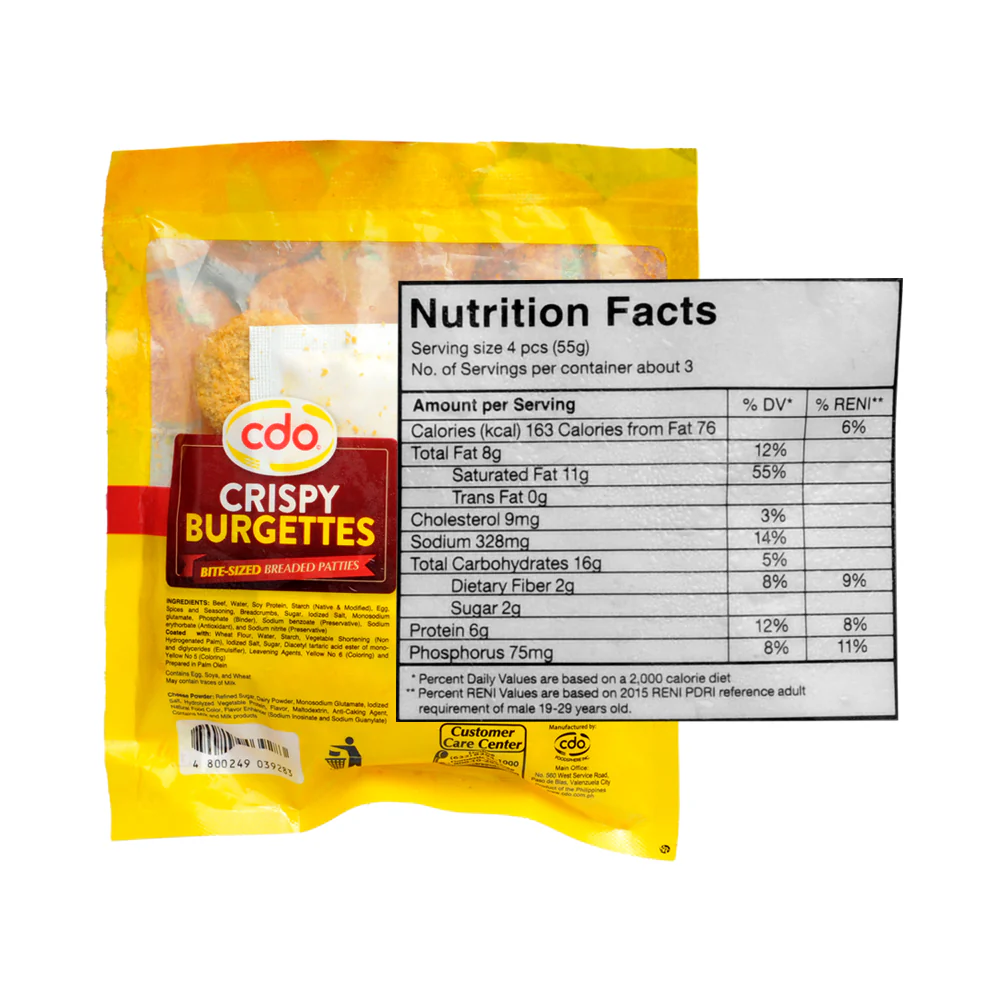 CDO Ulam Burger Crispy Burgettes 150g - Image 2