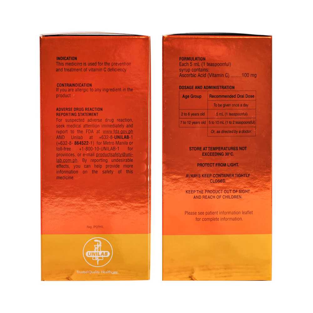 Ceelin Ascorbic Acid 100mg/5ml Syrup 250ml - Image 2