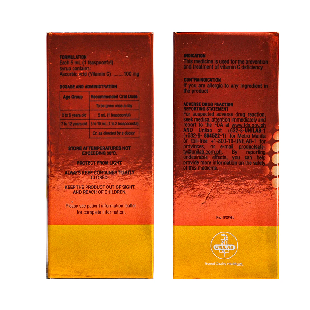 Ceelin Ascorbic Acid 100mg/5ml Syrup 60ml - Image 2