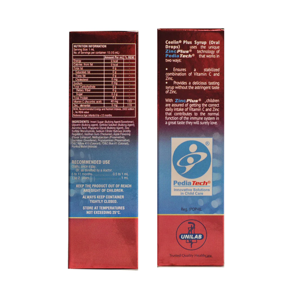 Ceelin Plus 40mg/5mg/ml Oral Drops 15ml - Image 2
