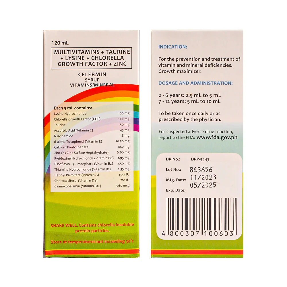 Celermin Syrup 120ml - Image 2