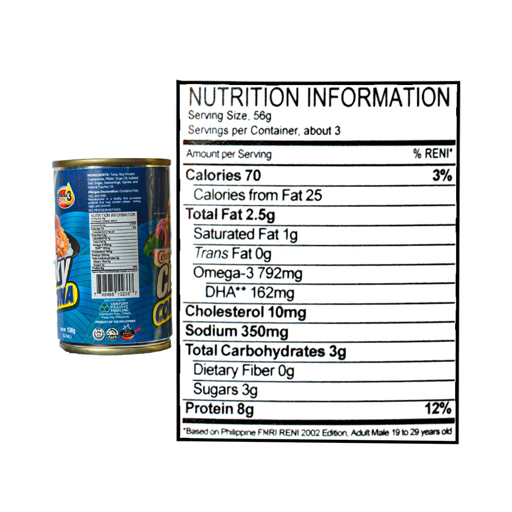 Century Chunky Corned Tuna Regular 150g - Image 3