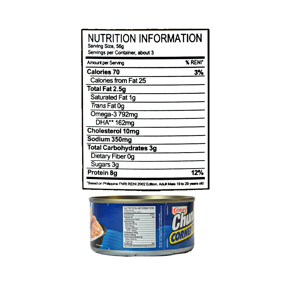Century Chunky Corned Tuna Regular 180g - Image 3