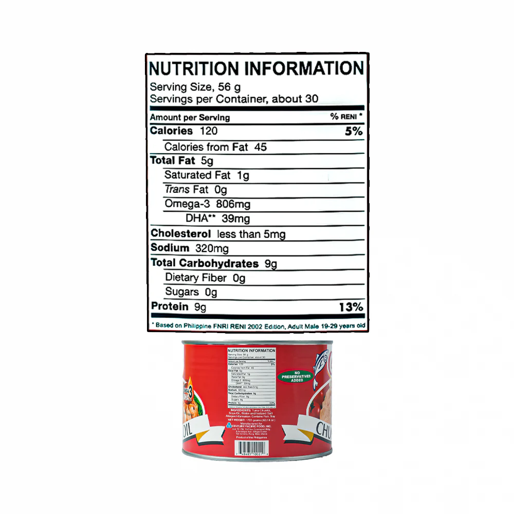Century Tuna Chunks In Vegetable Oil 1705g - Image 3