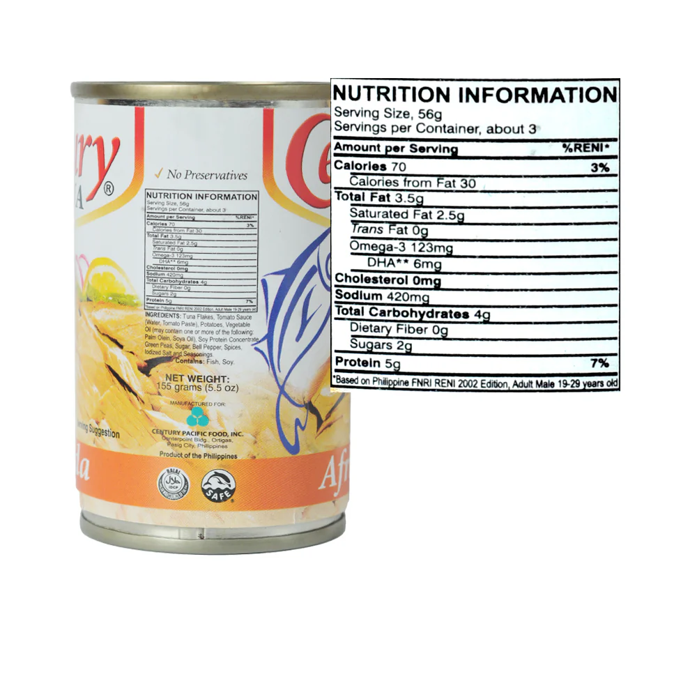 Century Tuna Flakes Afritada 155g - Image 2