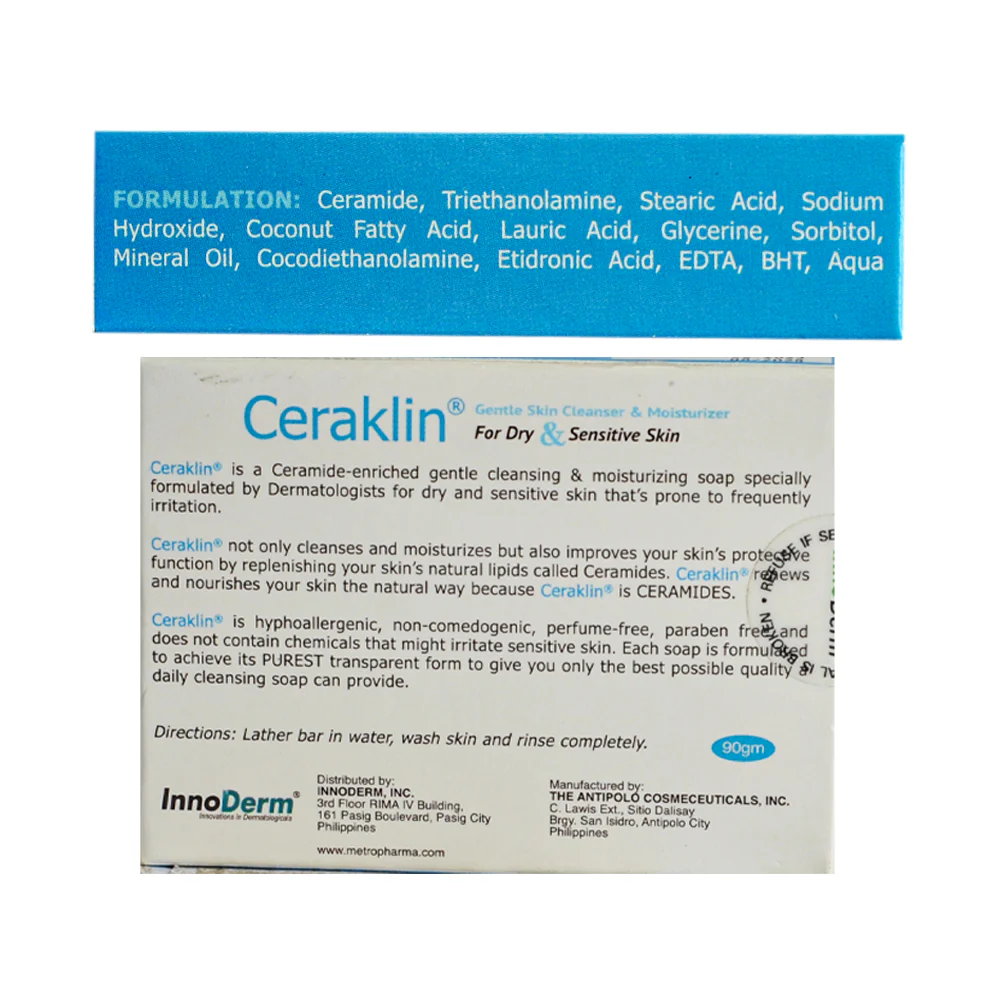 Ceraklin Ceramide Cleansing Bar 90g - Image 2