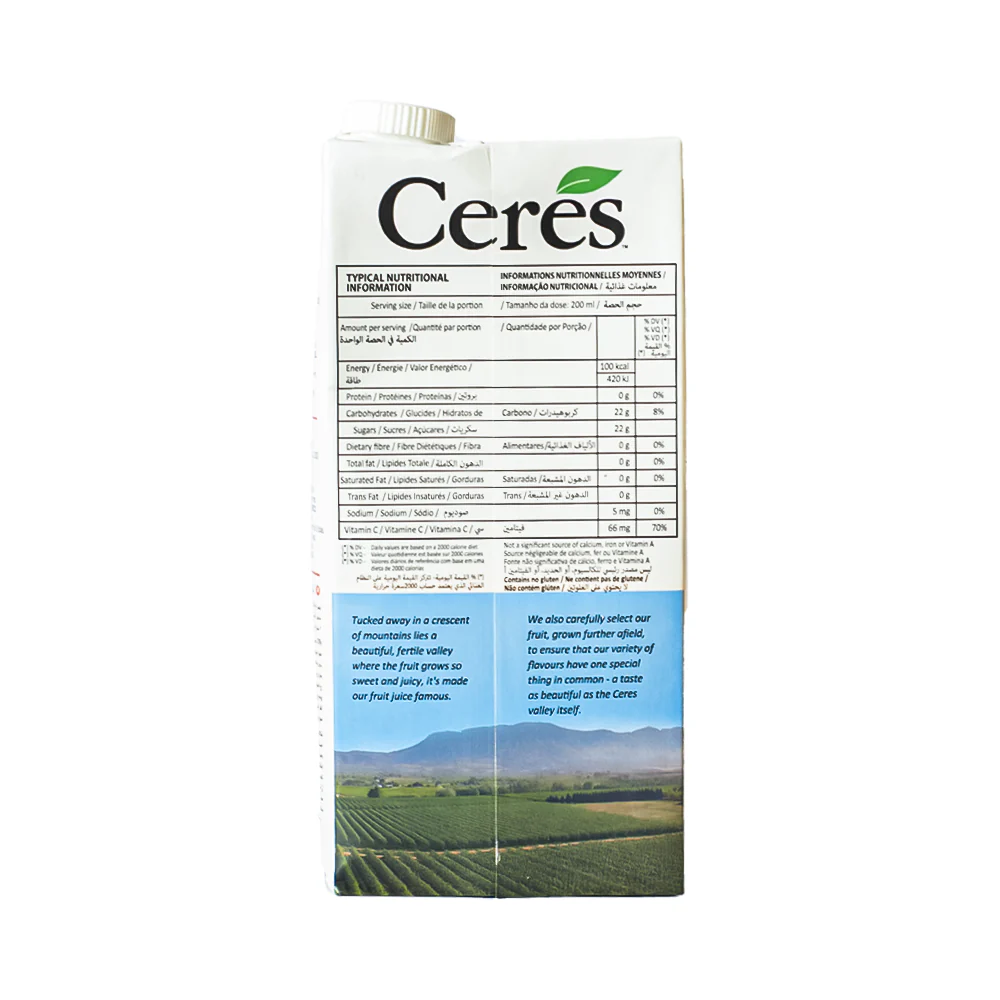 Ceres Fruit Juice Orange 1L - Image 2