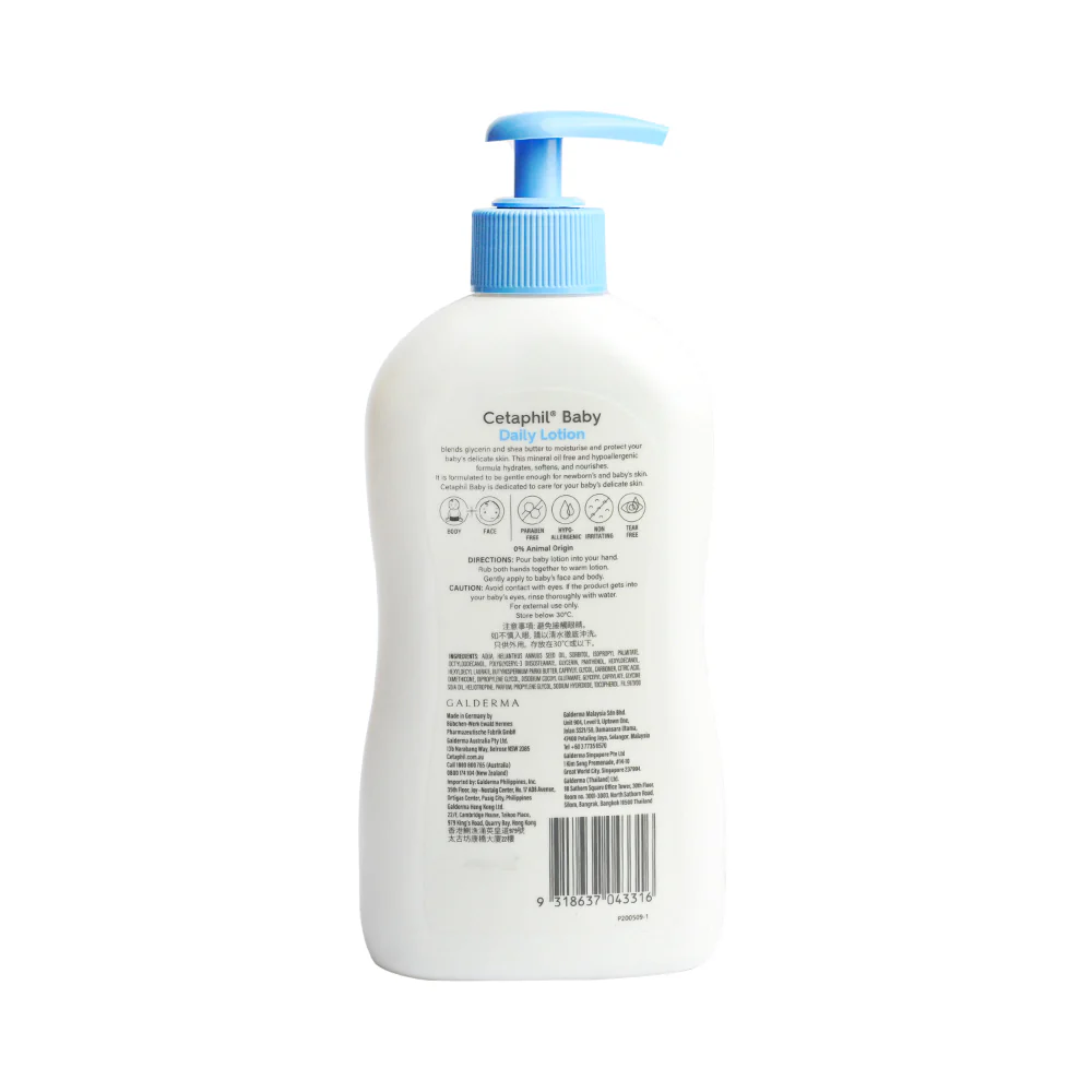 Cetaphil Baby Daily Lotion With Shea Butter 400ml - Image 2