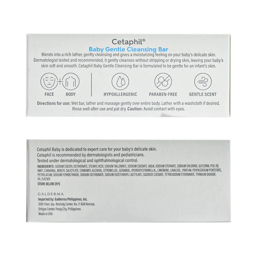 Cetaphil Baby Gentle Cleansing Bar 127g (4.5oz) - Image 3