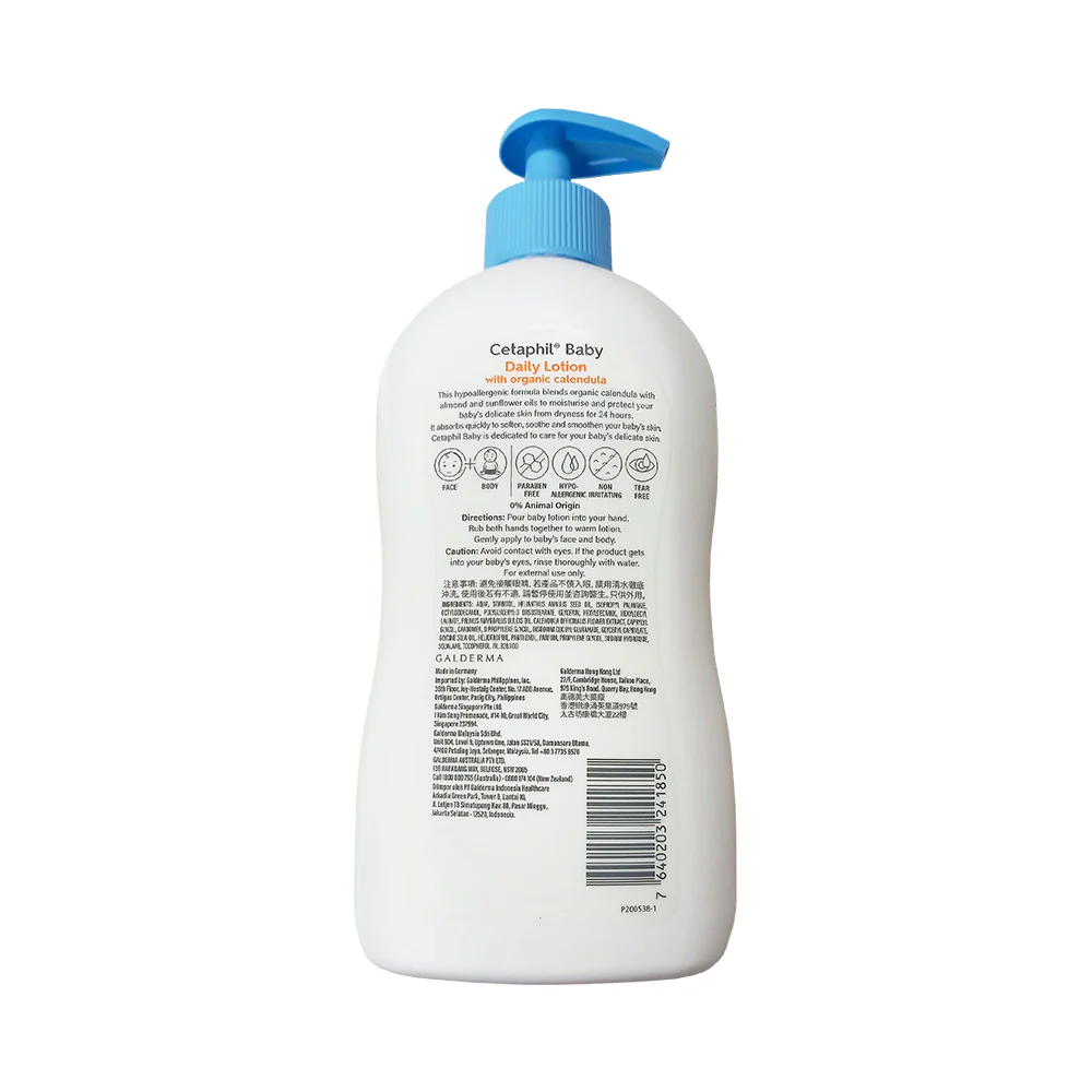 Cetaphil Baby With Organic Calendula Daily Lotion 400ml - Image 2