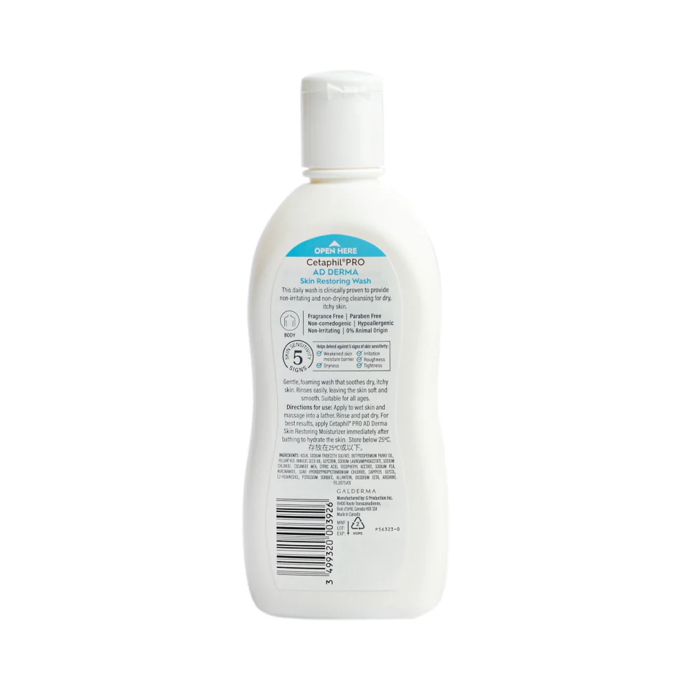 Cetaphil Pro Ad Derma Skin Restoring Wash 295ml - Image 2