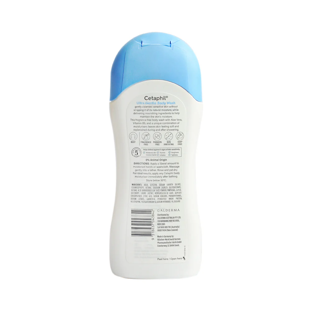 Cetaphil Ultra Gentle Body Wash 500ml - Image 2