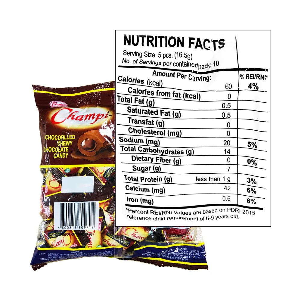 Champi Choco Filled Chewy 50's - Image 2