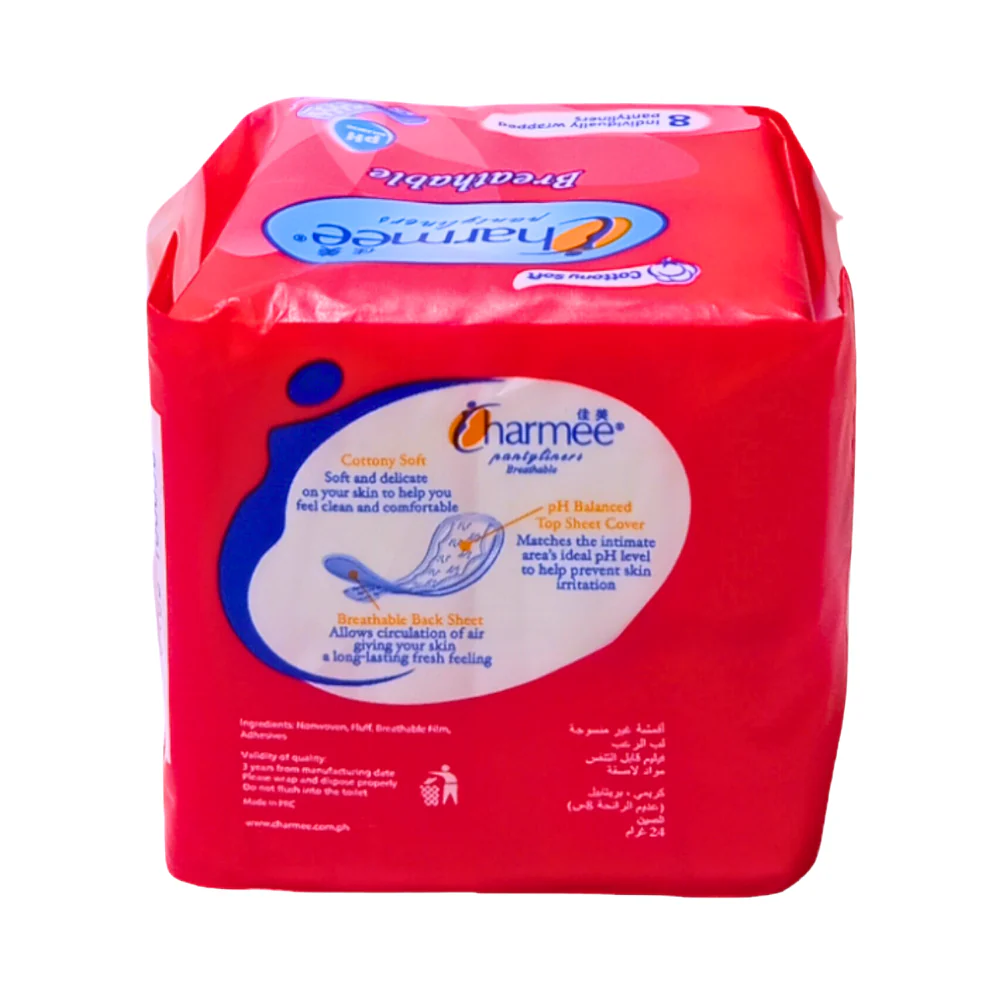 Charmee Breathable Pantyliners Regular 8's - Image 2