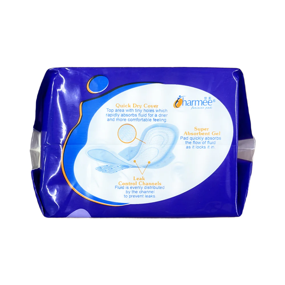 Charmee Feminine Pads Dry Net With Wings 8 Pads - Image 2