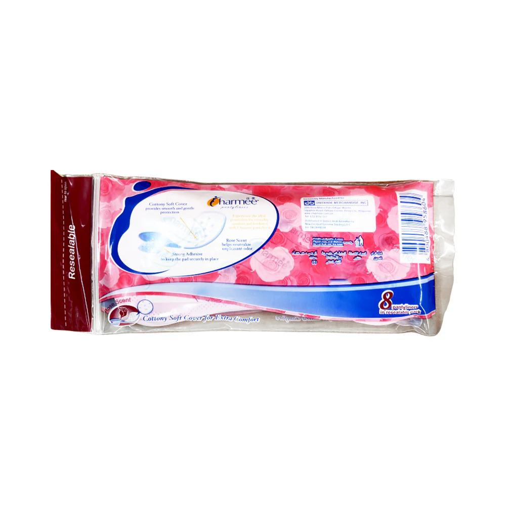 Charmee Pantyliners Go Girl Rose Scent 8's - Image 2