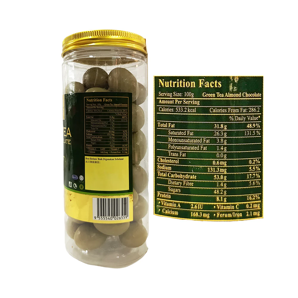 Checkers Green Tea Almond Chocolate 280g - Image 2