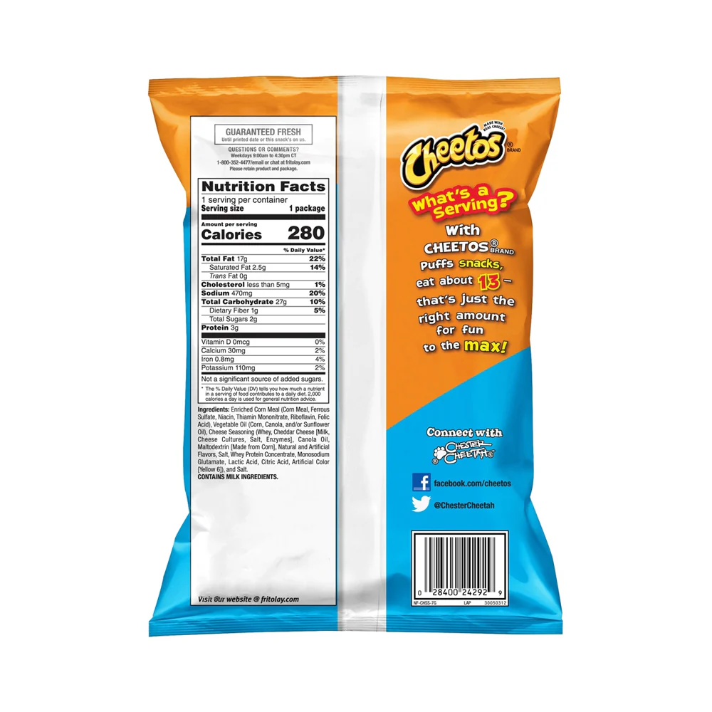 Cheetos Corn Puffs 200g - Image 2