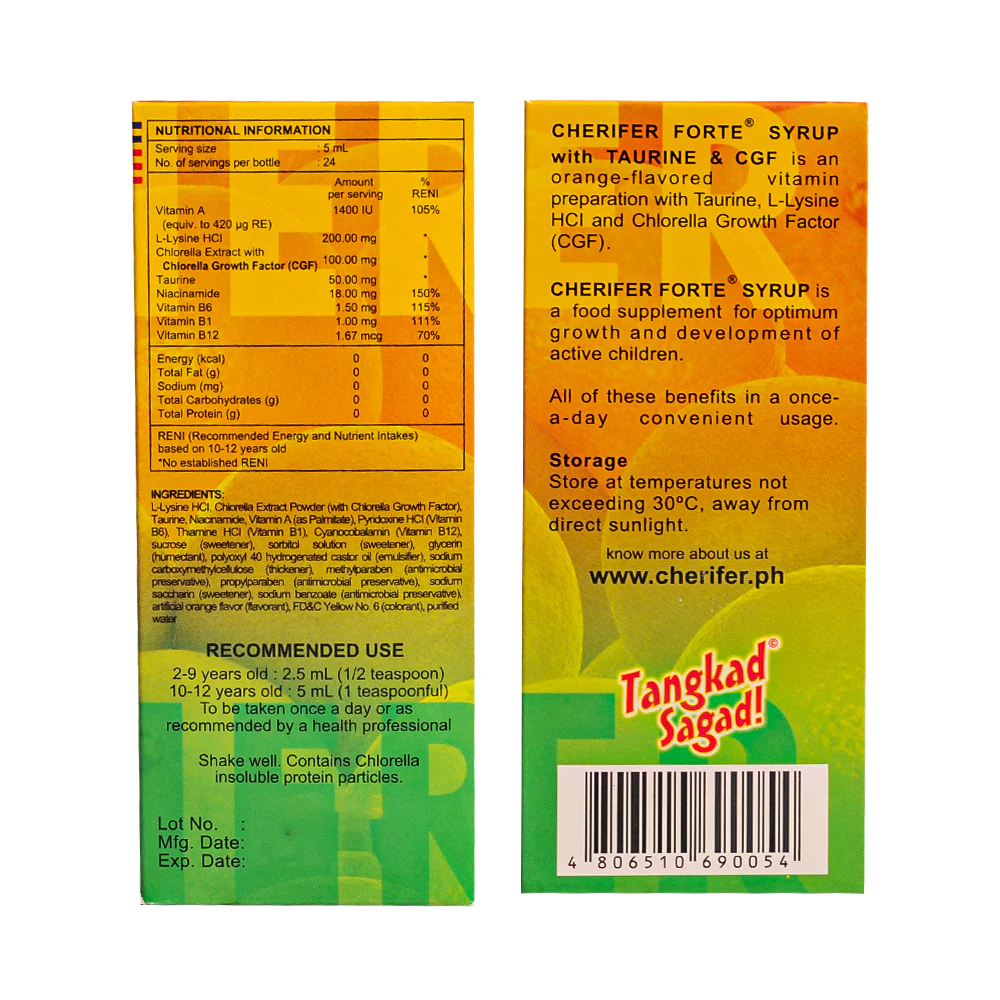 Cherifer Forte Syrup 120ml - Image 2