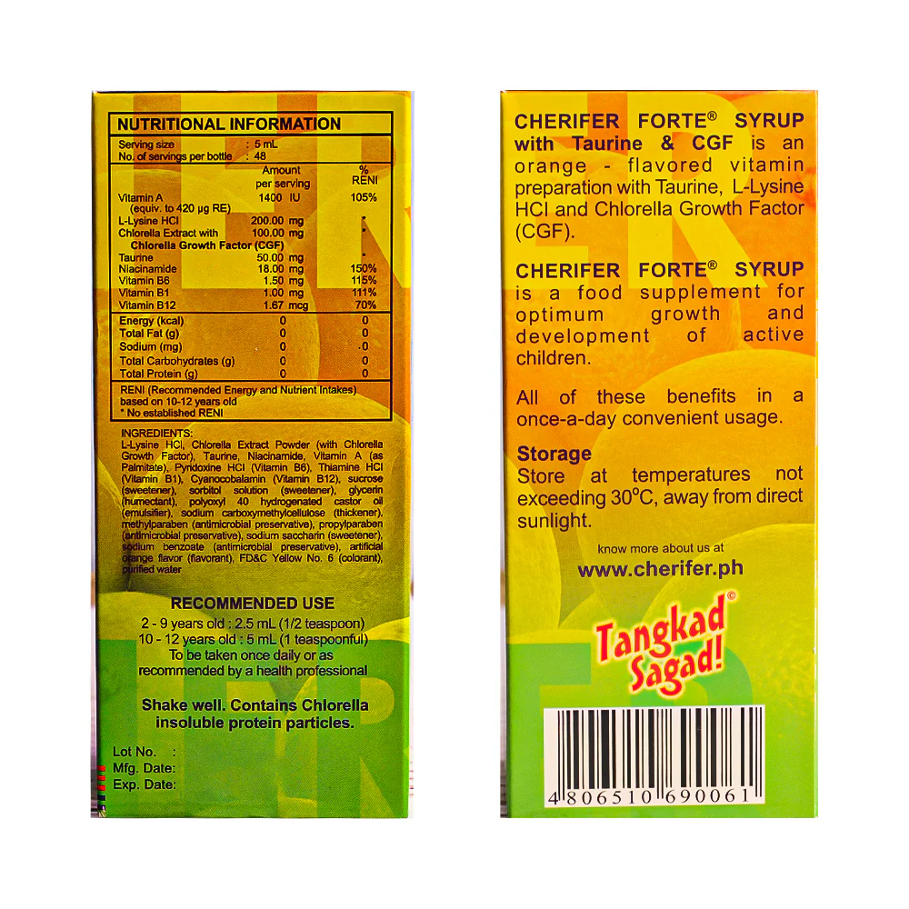 Cherifer Forte Syrup 240ml - Image 2