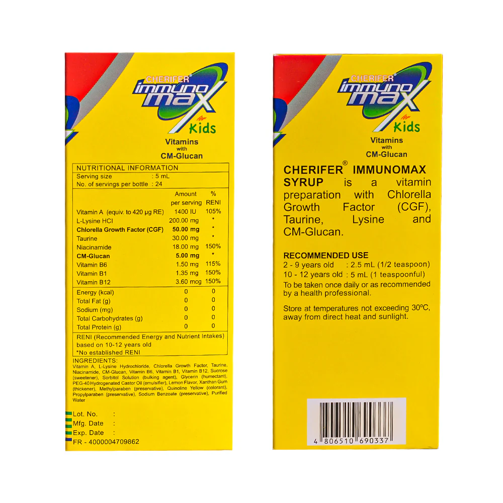 Cherifer Immuno Max For Kids 120ml - Image 2