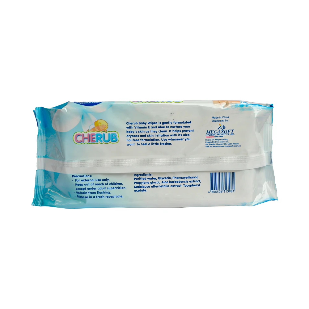 Cherub Baby Wipes 50 + 5's - Image 2