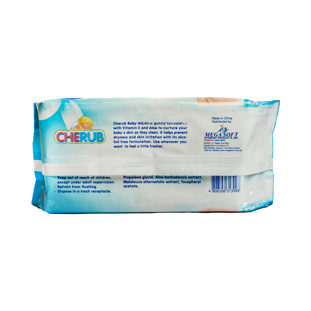 Cherub Baby Wipes 80 + 10's - Image 2