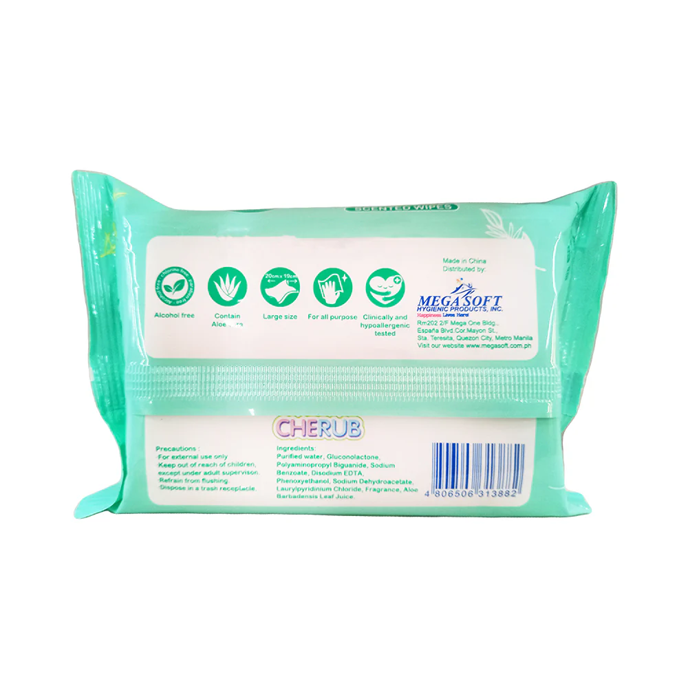 Cherub Scented Wipes 15 Sheets - Image 2