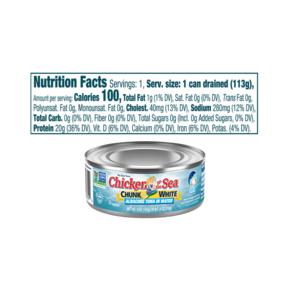 Chicken Of The Sea Chunk White Albacore Tuna In Water 113g - Image 3