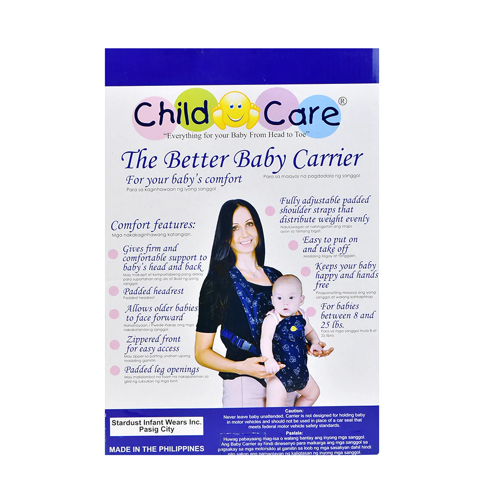 Childcare BC-14-LB Baby Carrier With Safety Strap - Image 2