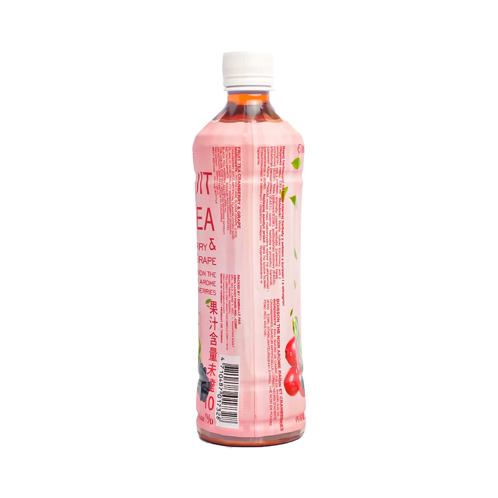 Chin Chin Fruit Tea Drink Cranberry And Grape 530ml - Image 2