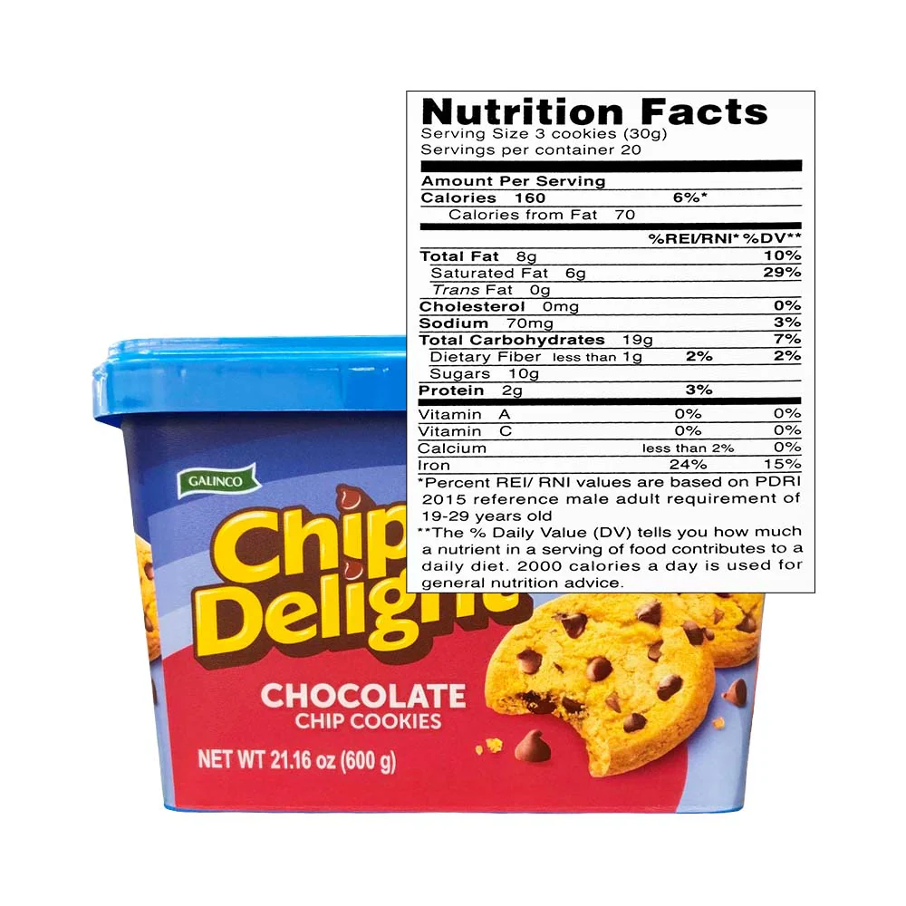 Chips Delight Chocolate Chip Cookies Tub 600g - Image 3