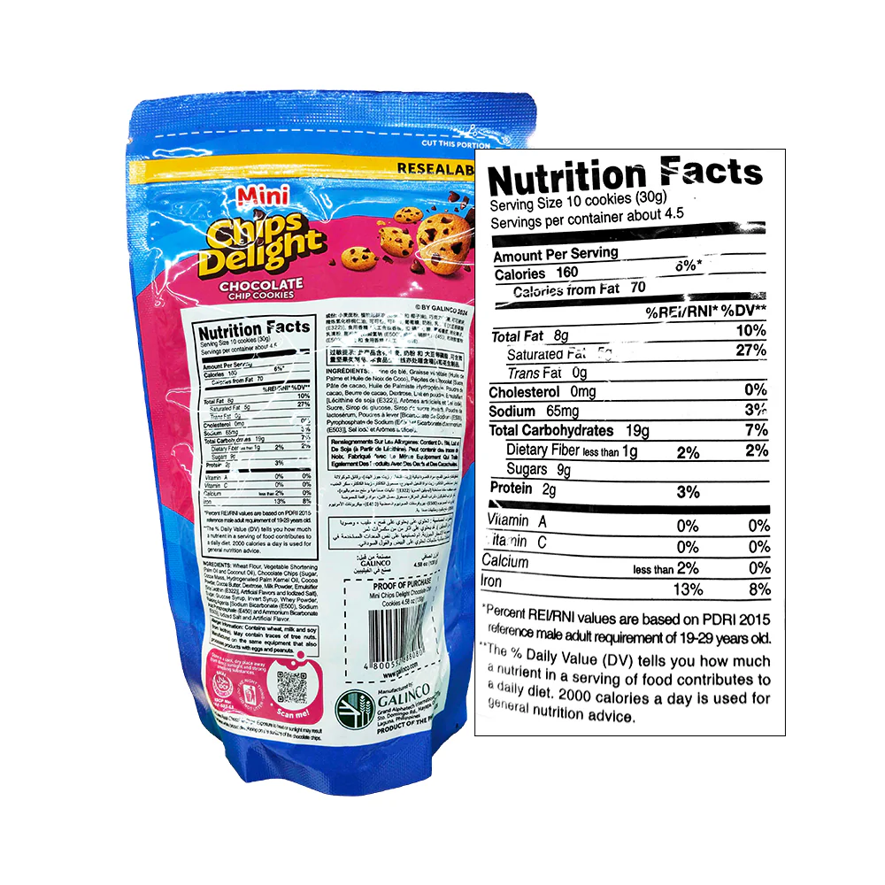 Chips Delight Mini Chocolate Chip Cookies 130g - Image 2