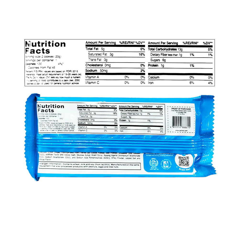 Chips Delight Rainbow Candy Cookies 20g - Image 2